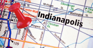 The Mysterious Dome That Landed on Indy's East Side_ Storm Damage or Alien Visit_ featured image of Indianapolis on a map