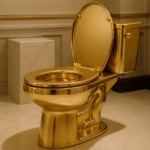 Maurizio Cattelan gold toilet auction
